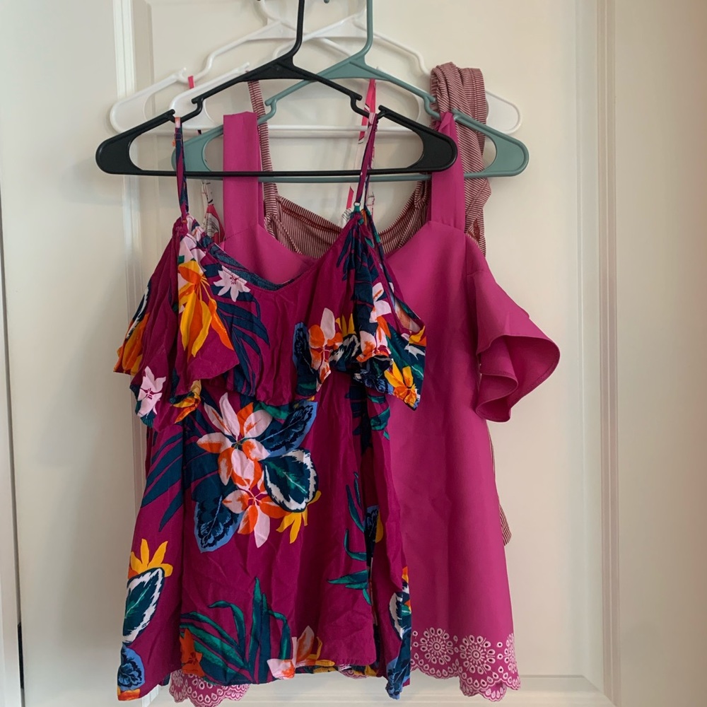 4 off the shoulder tank tops